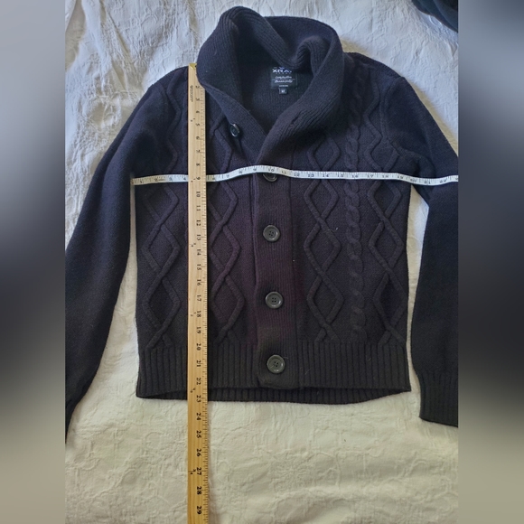 Black Knit Cardigan - Picture 3 of 4